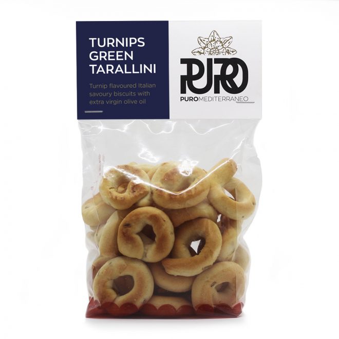 PURO Turnips Green Tarallini savoury biscuits