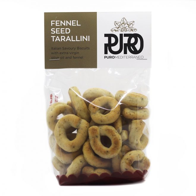PURO Fennel Seed Tarallini savoury biscuits